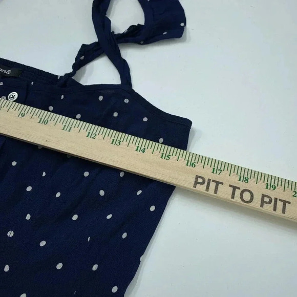 Madewell Midi Dress Womens 10 Blue 1609 - Picture 6 of 7